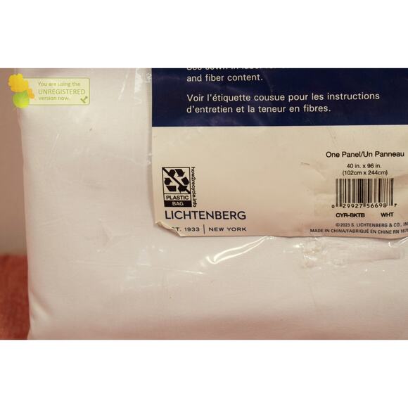 Sun Zero 40x96" 100% Blackout Cyrus Thermal Back Tab Curtain Panel White* - Picture 4 of 6